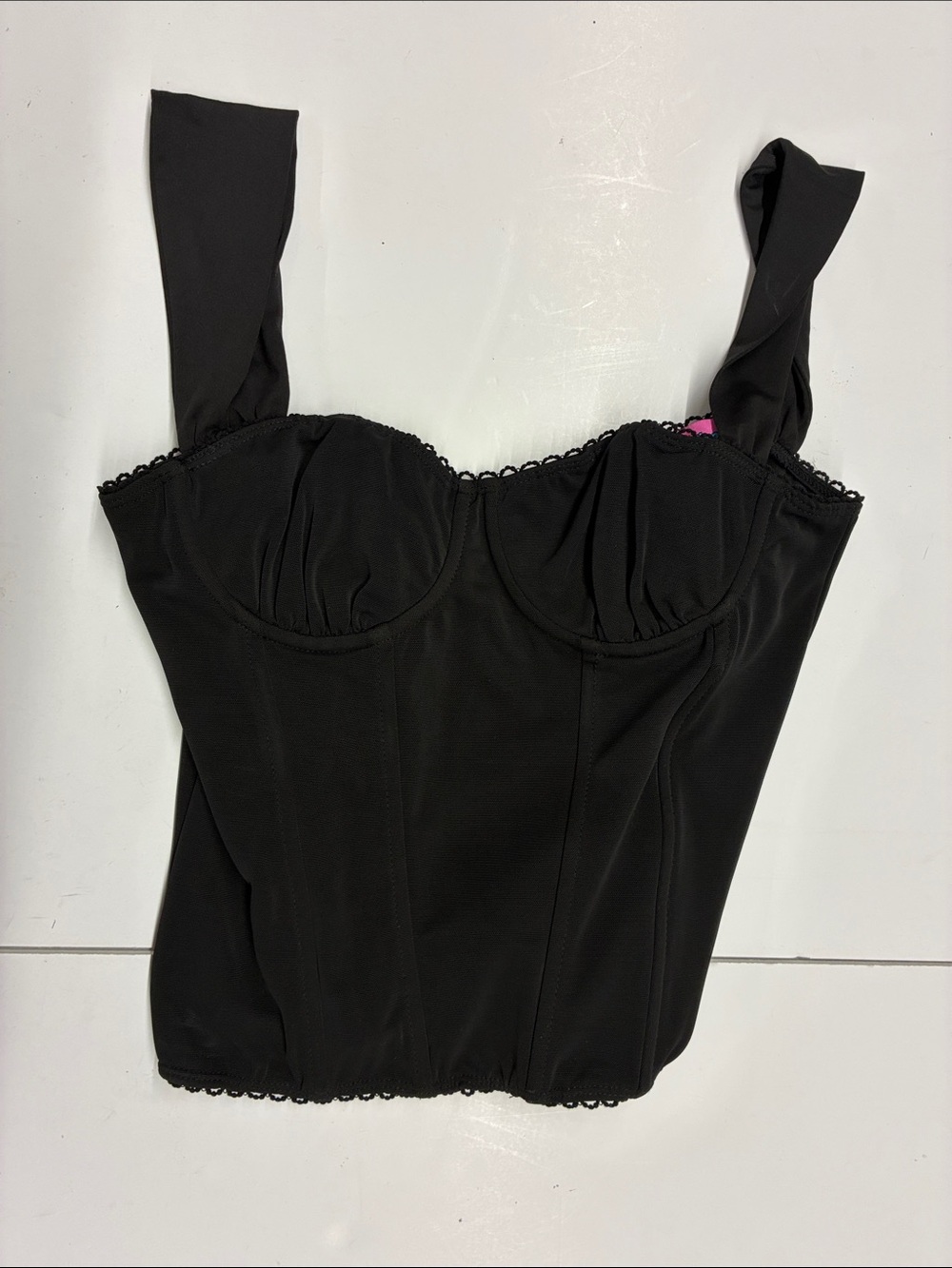 NEW Edikted Women’s Black Bustier Corset Top Size Small